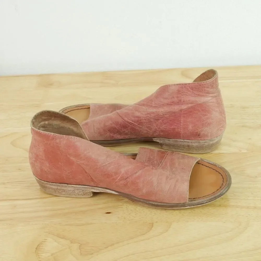 Free People Mont Blanc Sandals EU 38 US 7.5 8 Boho Festival Flats Bootie‎ Shoes